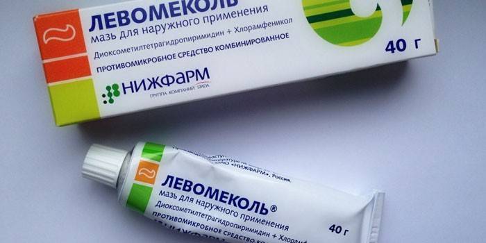 Maść Levomekol w opakowaniu