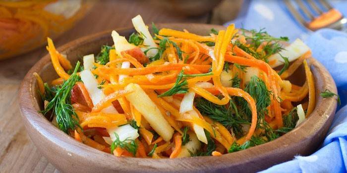 Ensalada de zanahoria y calabaza