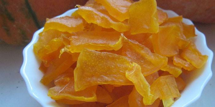 Abóbora pronta-a-fruta cristalizada