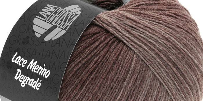 Novelo de fios Lana Grossa Lace Merino Degrade