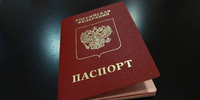 Passaporte de um cidadão da Rússia