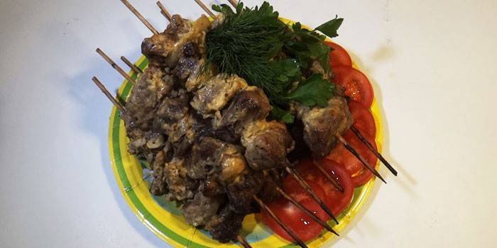 Brochetas en brochetas