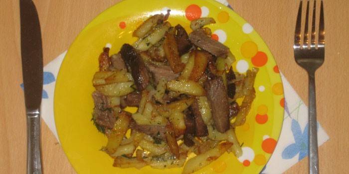 Batata com carne