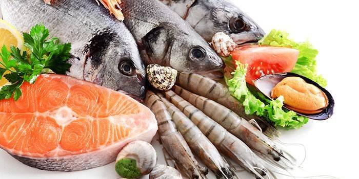 Peixe e marisco