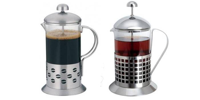 Té y café en prensas francesas