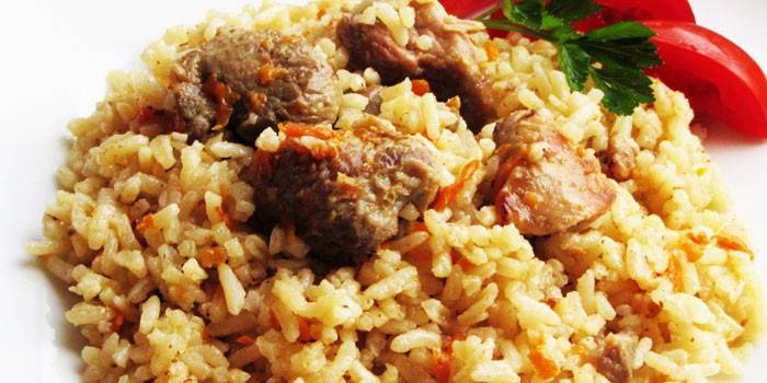 Pilaf con Carne de Cerdo