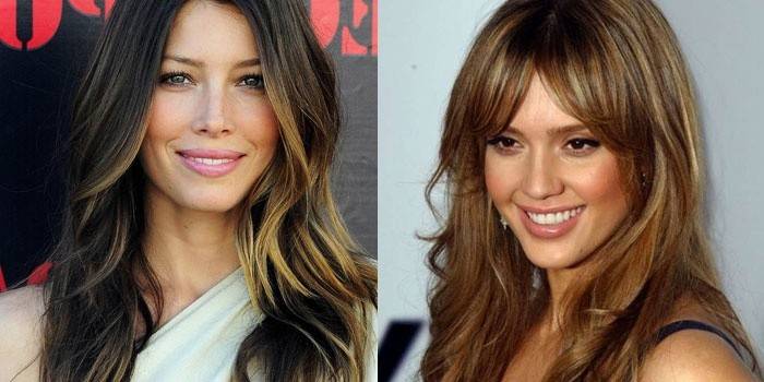 Destacado americano en cabello castaño oscuro