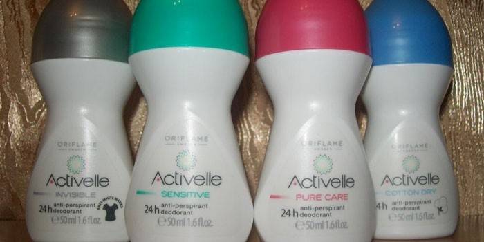 A linha de antiperspirantes para mulheres da Oriflame