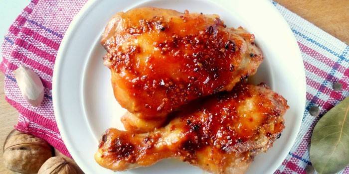 Muslo de pollo y muslo