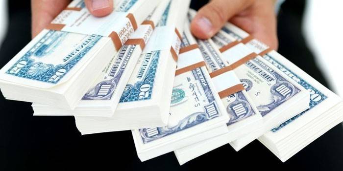 Dinero en mano