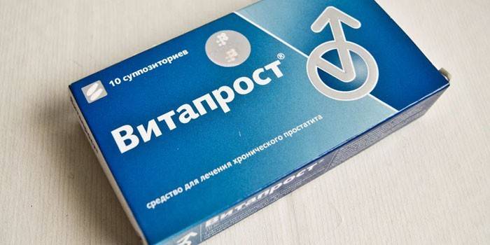 Supositorios Vitaprost en envases