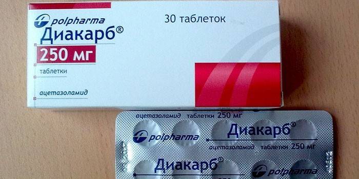 Comprimidos Diacarb por embalagem