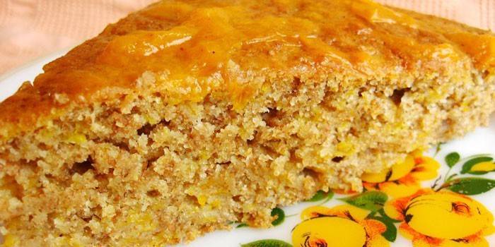 Fatia de torta de abóbora