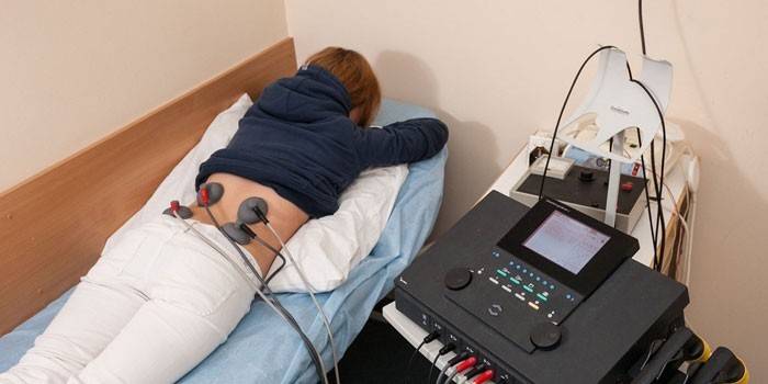 Electroforesis de la zona lumbar.