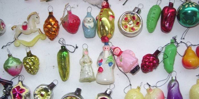 Brinquedos soviéticos de natal