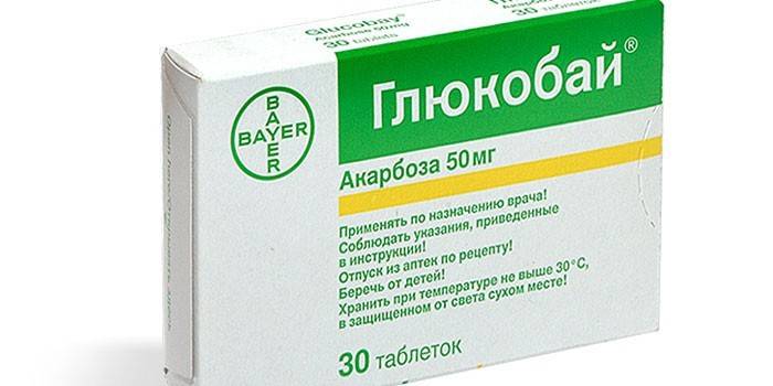 Embalaje Acarbose Glucobay