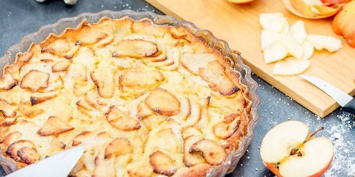 Torta de maçã sem farinha