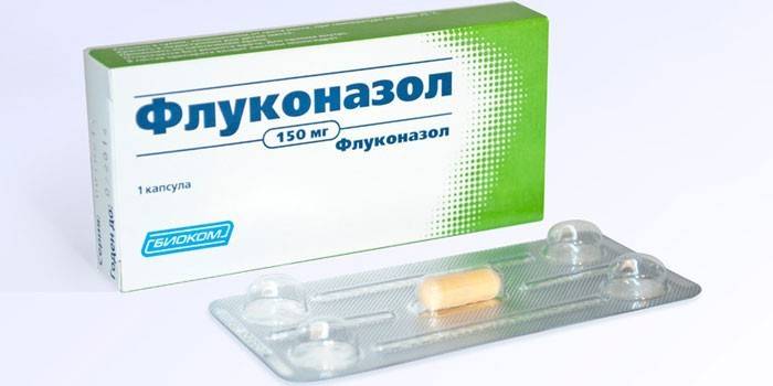 Cápsula de fluconazol por embalagem
