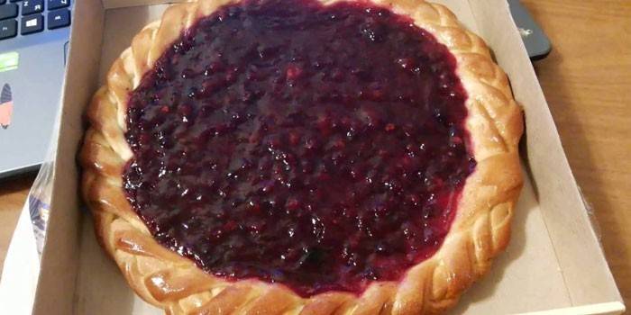 Ciasto Lingonberry otwarte