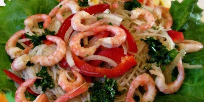 Aperitivo Funchosa de Gambas