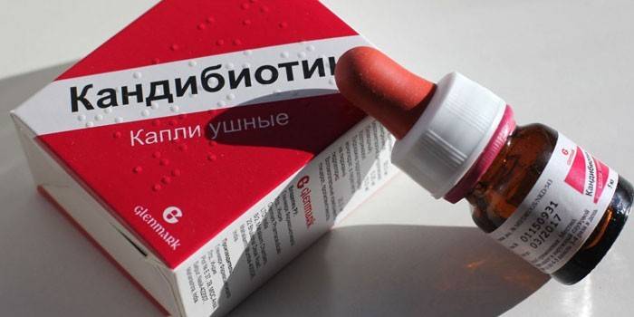 Candybiotické ušné kvapky v jednom balení