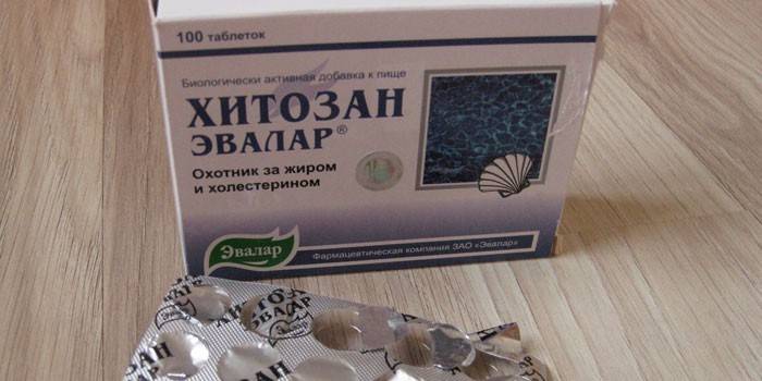 Quitosan Evalar Pills in Pack