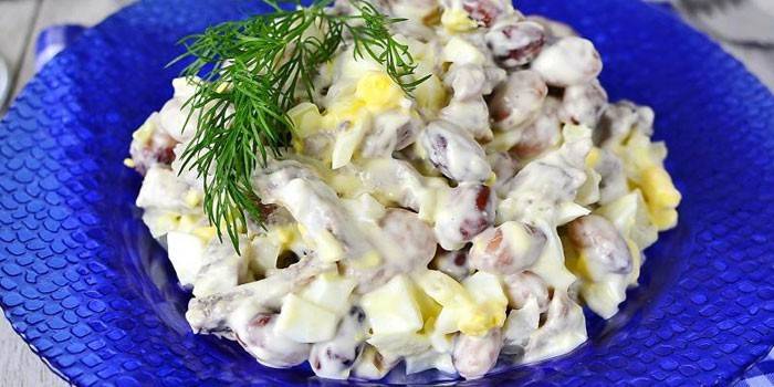 Ensalada De Frijoles De Lengua