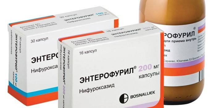 Enterofuril w kapsułkach i zawiesinach