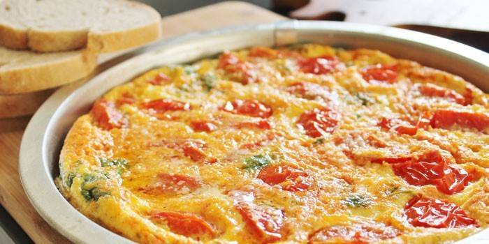 Omlet dietetyczny z pomidorami