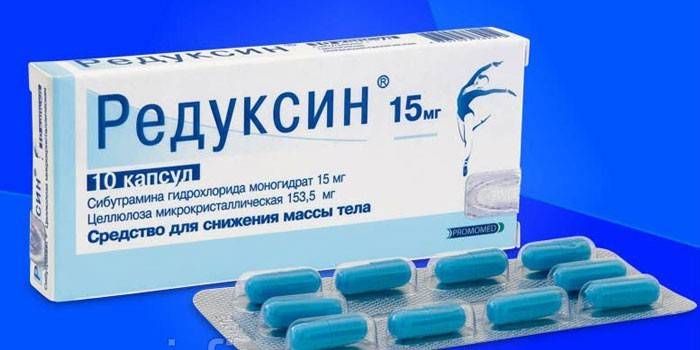 Zdjęcie opakowania tabletek Reduxin 15 mg