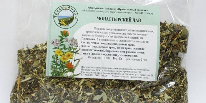 Té monástico por paquete
