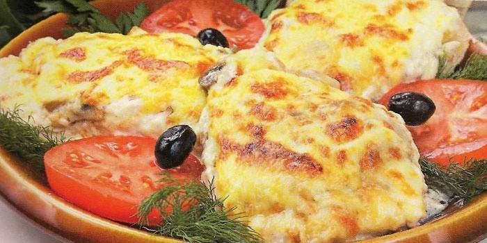 Filete al horno con queso