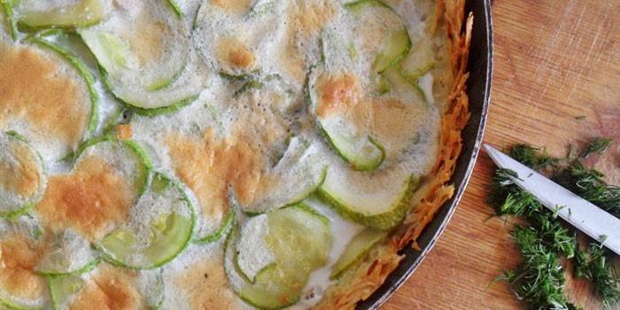 Torta de abóbora em uma assadeira