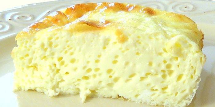 Um pedaço de omelete magnífica