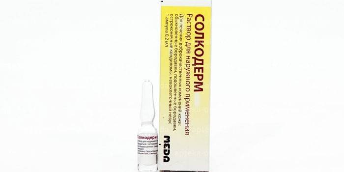 Roztwór Solcoderm w opakowaniu