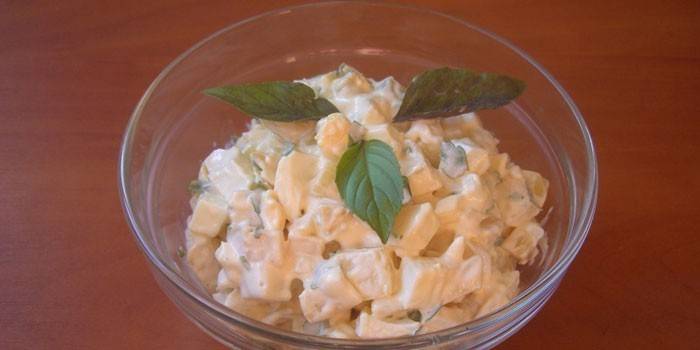 Ensalada de papa hervida simple