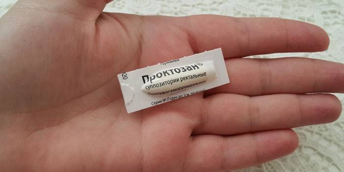 Vela rectal Proctosan