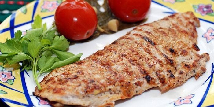 Escalope de porco grelhado