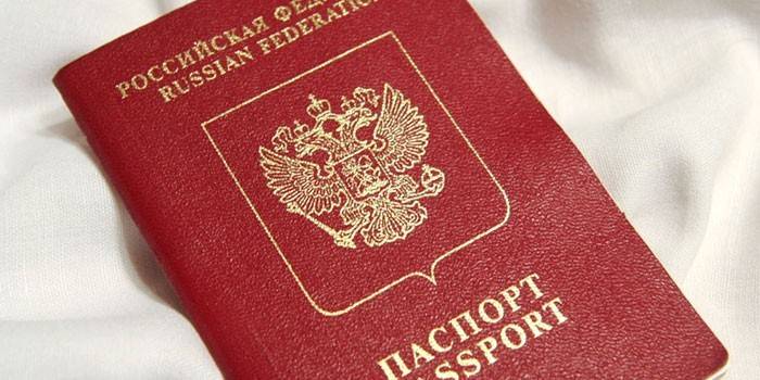 Passaporte de um cidadão da Rússia
