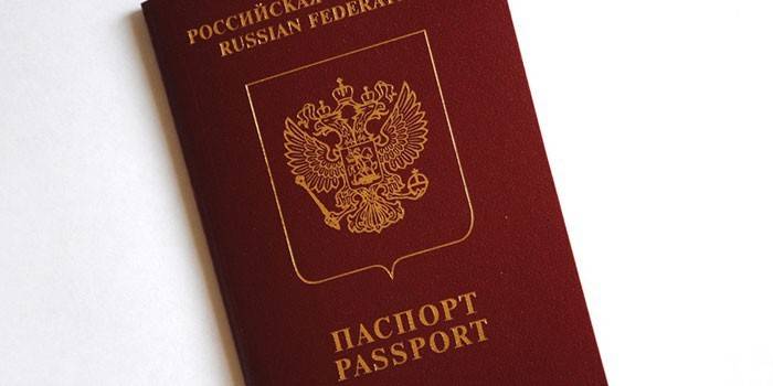 Passaporte de um cidadão da Rússia