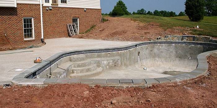 Piscina de concreto DIY