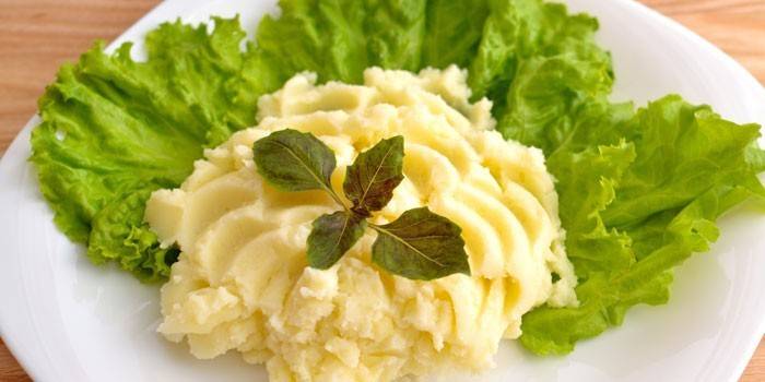 Puree ziemniaczane ze smażoną cebulą bez masła