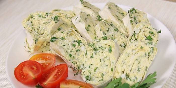 Lavash rolka so syrovou náplňou