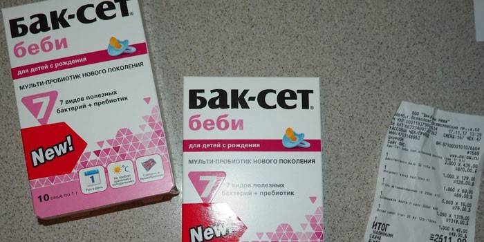 A droga Bak Set Baby