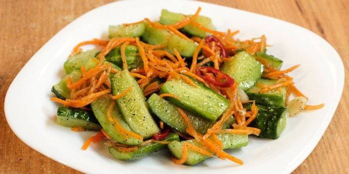 Ensalada Coreana De Pepino Fresco