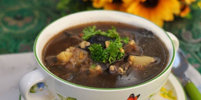 Zupa grzybowa z bulgur