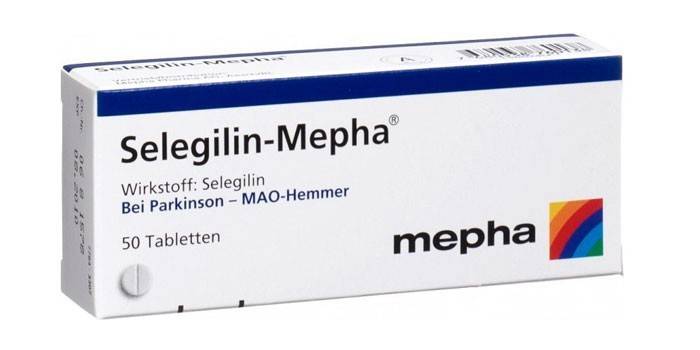 Tabletas de selegilina por paquete