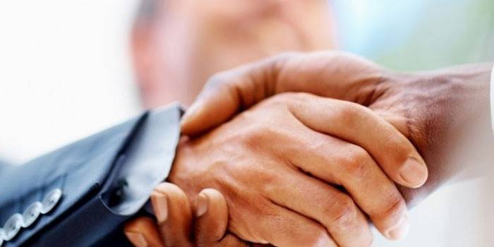 Pessoas, apertando mãos