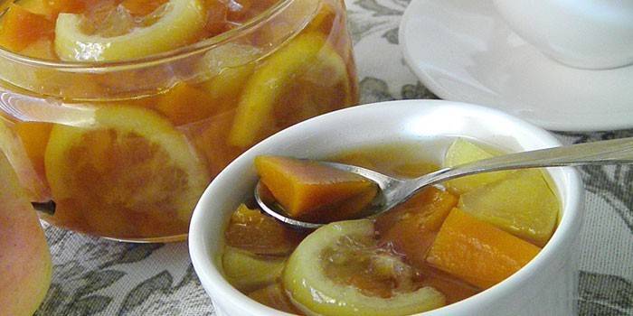 Limonlu kabak reçeli
