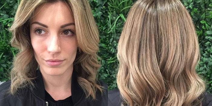 Resultado de broncearse en el cabello rubio de una niña